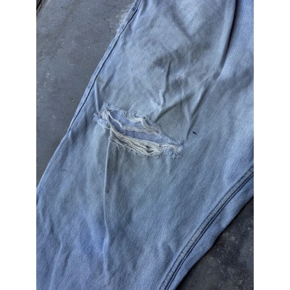 Levi's 550‎ Relaxed Fit Jeans Men's 39X30 Blue Denim Pockets Zip Fly - Flaws